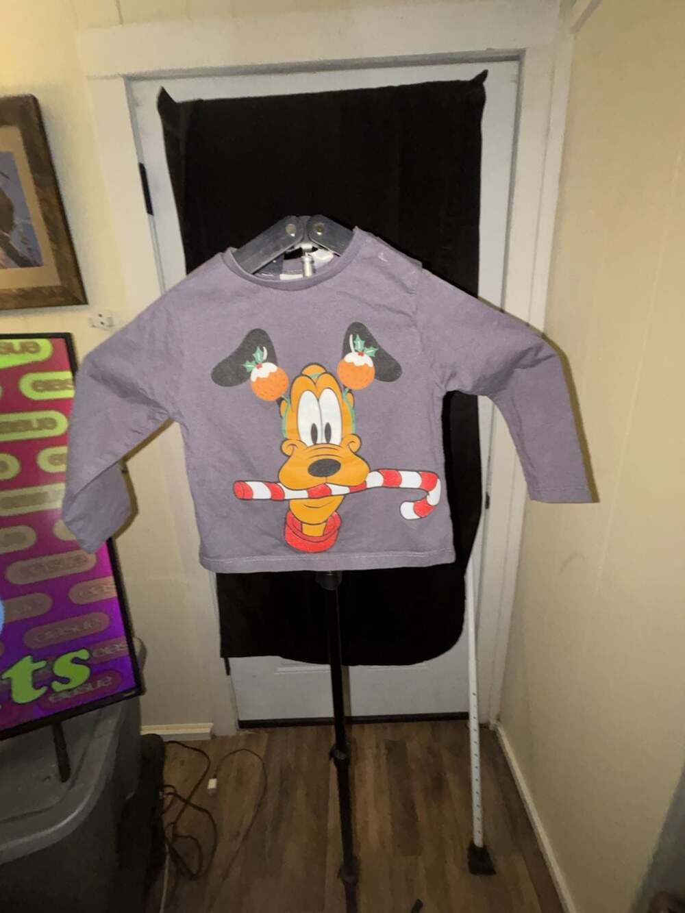 Zara Disney Pluto Christmas Long Sleeve T-Shirt Size 2-3 Years